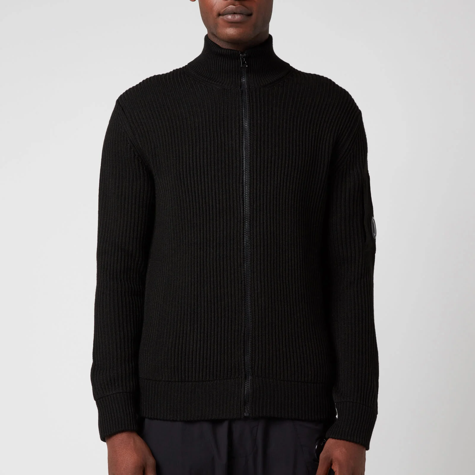 C.P. Company Men's Knitted Zip Cardigan - Black Image 1