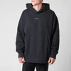 Acne Studios Men's Reverse Logo Hooded Sweatshirt - Black - Image 1