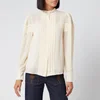 See By Chloé Women's Long Sleeve High Neck Blouse - Angora Beige - Image 1