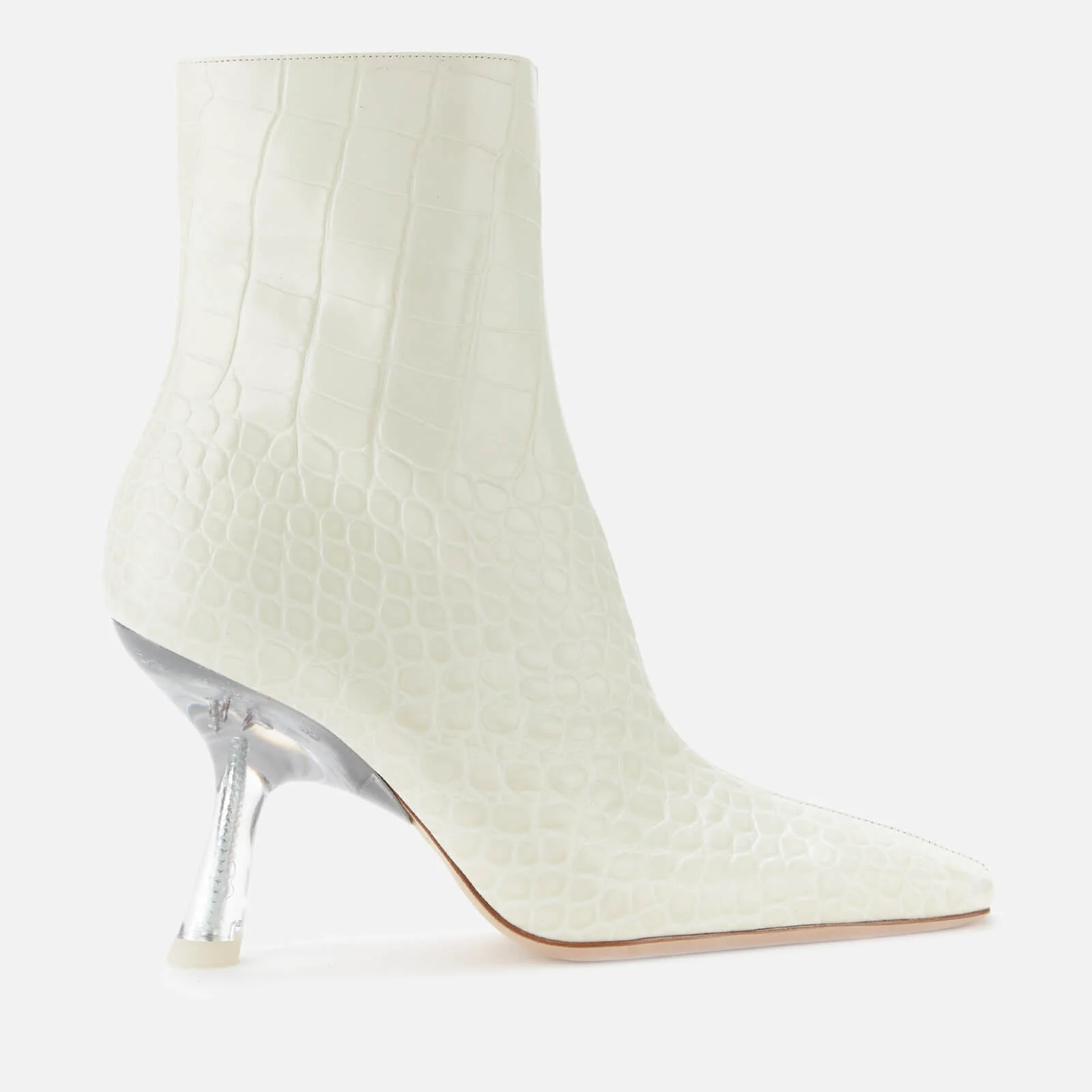 Simon Miller Women's Foxy Leather Heeled Boots - White Image 1