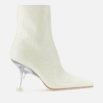 Simon Miller Women's Foxy Leather Heeled Boots - White