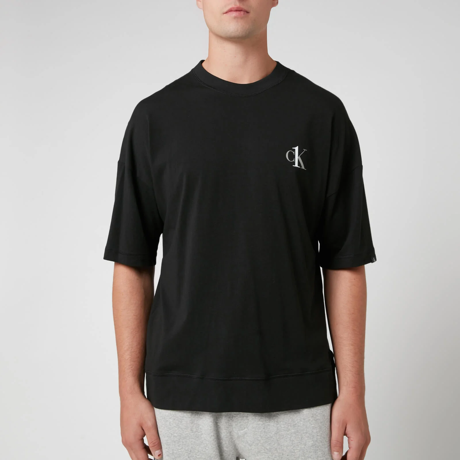Calvin Klein Men's Jersey Crew Neck T-Shirt - Black Image 1