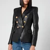 Balmain Women's 6 Button Leather Jacket - Black - Image 1