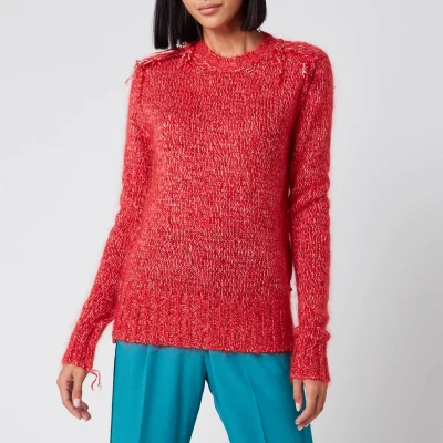 Golden Goose Women's Annamaria Melange Sweater - Tango Red