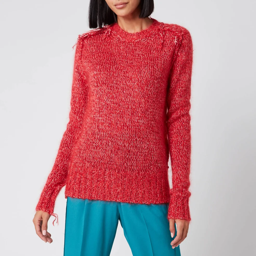 Golden Goose Women's Annamaria Melange Sweater - Tango Red Image 1