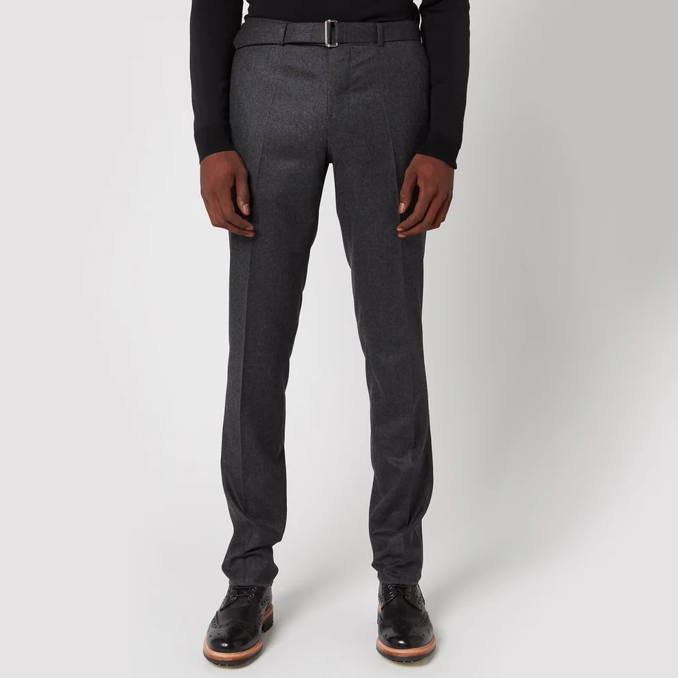 Officine Générale Men's Paul Wool Flannel Pants - Grey Image 1