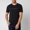 Emporio Armani Men's Textured Logoband T-Shirt - Black - Image 1