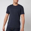 Emporio Armani Men's Textured Logoband T-Shirt - Blue - Image 1