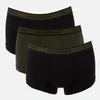 Emporio Armani Men's Logoband 3 Pack Trunk Boxer Shorts - Grey/Black - Image 1