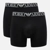 Emporio Armani Men's 2 Pack Midwaist Boxer Shorts - Black - Image 1