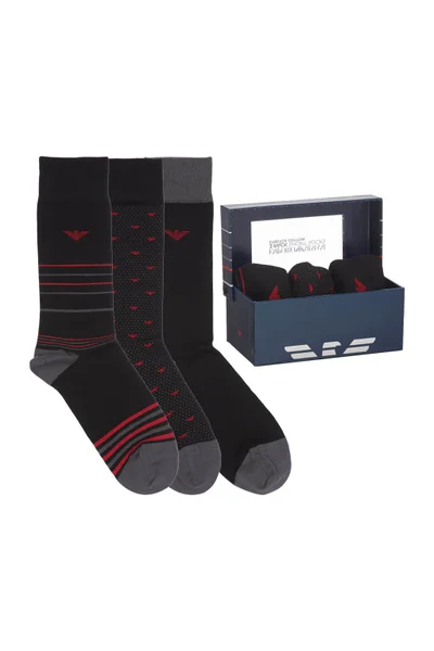 Emporio Armani Men's 3 Pack Socks - Multi