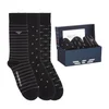 Emporio Armani Men's 3 Pack Spot Socks - Multi - Image 1
