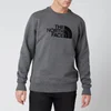 The North Face Men's Drew Peak Crew Sweatshirt - TNF Medium Grey/TNF Black - Image 1