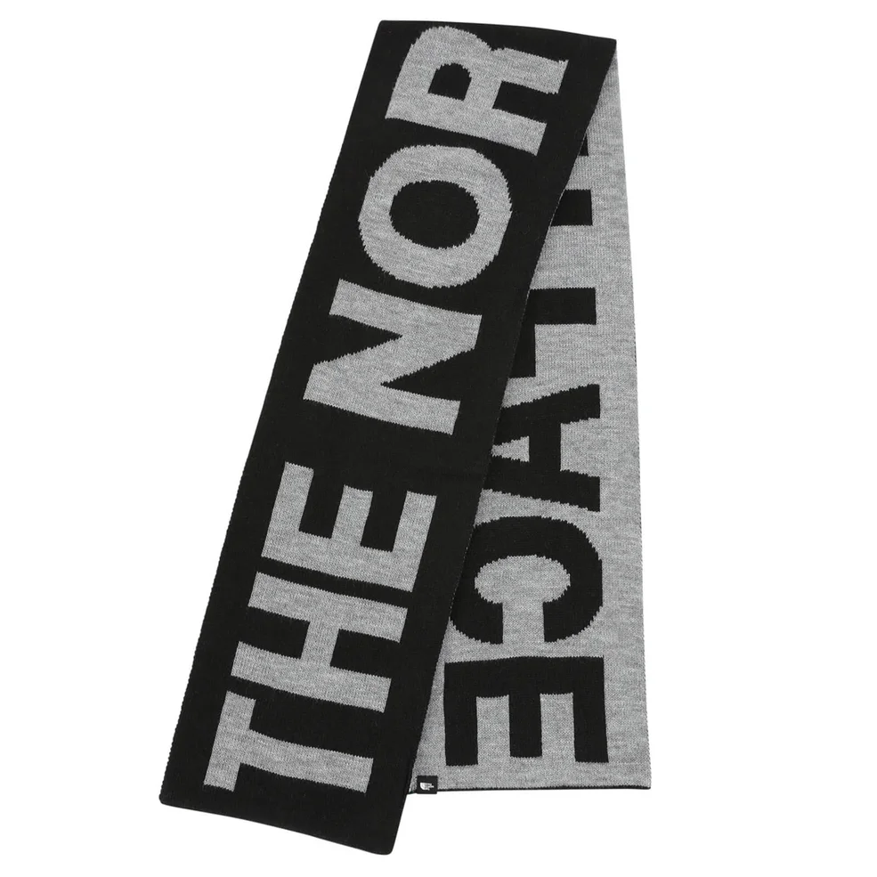 The North Face Men's Logo Scarf - TNF Black/TNF Medium Grey Image 1