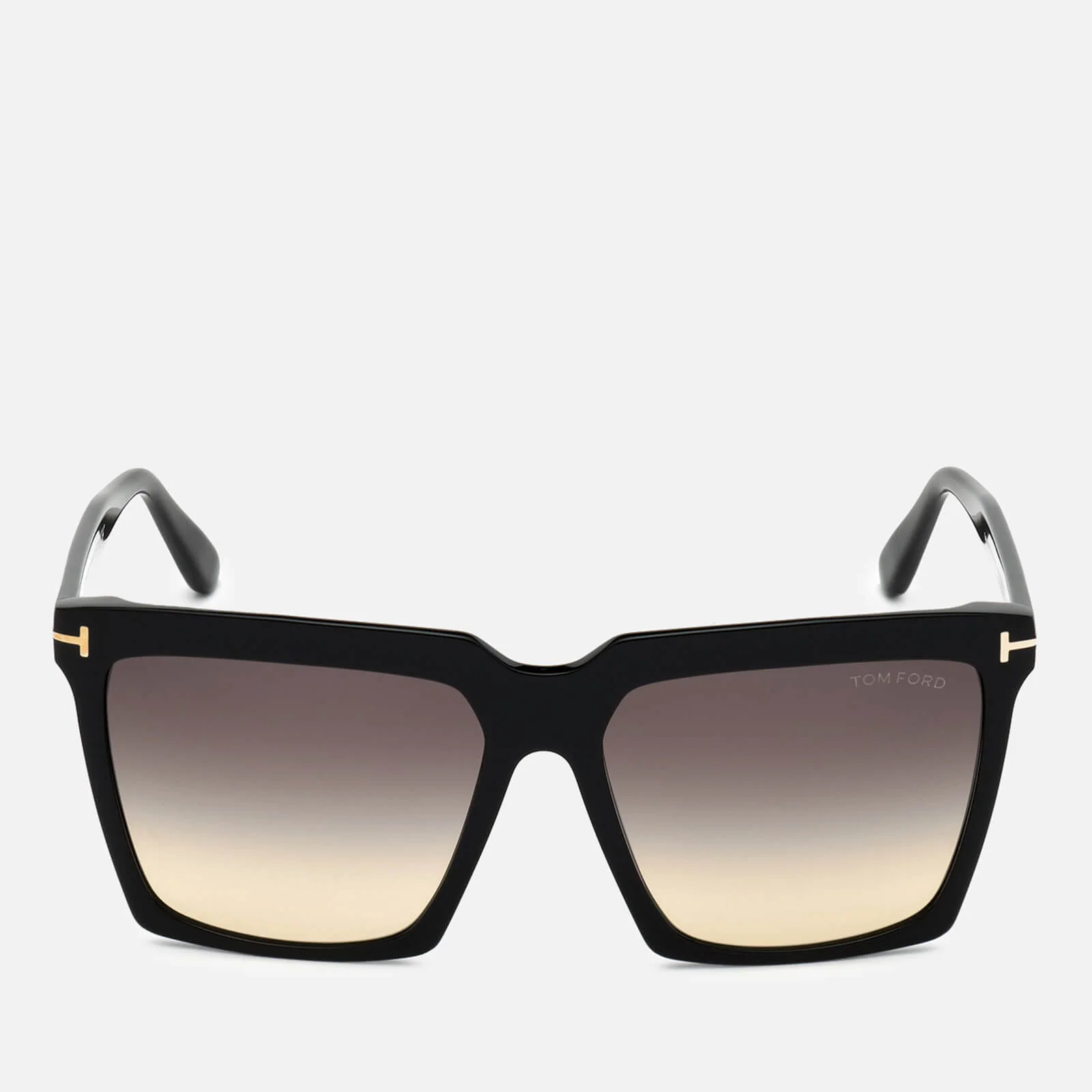 Tom Ford Women's Oversized Square Frame Sunglasses - Black/Smoke Image 1