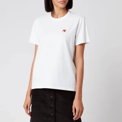 Maison Kitsuné Women's T-Shirt Fox Head Patch - White