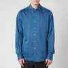 Canali Men's Cotton Stretch Sports Shirt - Mid Blue - Image 1