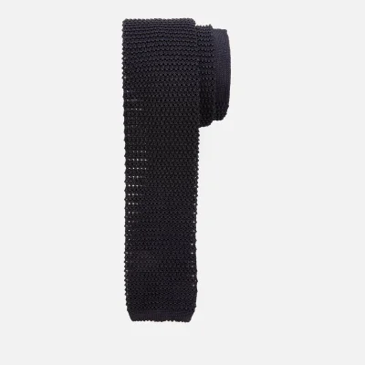 Canali Men's Silk Knitted Tie - Black