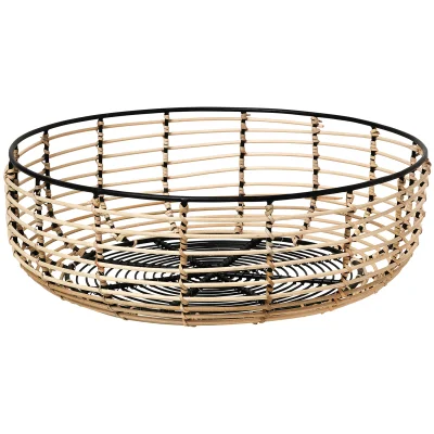 Broste Copenhagen Iron & Cane Basket - Medium