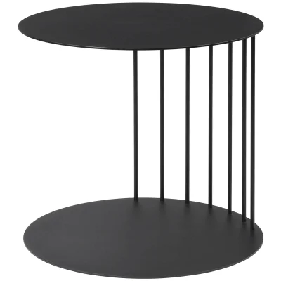 Broste Copenhagen Pouf Steel Table - Black