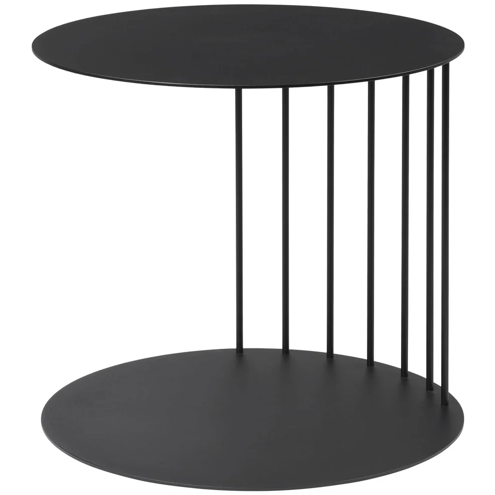 Broste Copenhagen Pouf Steel Table - Black Image 1