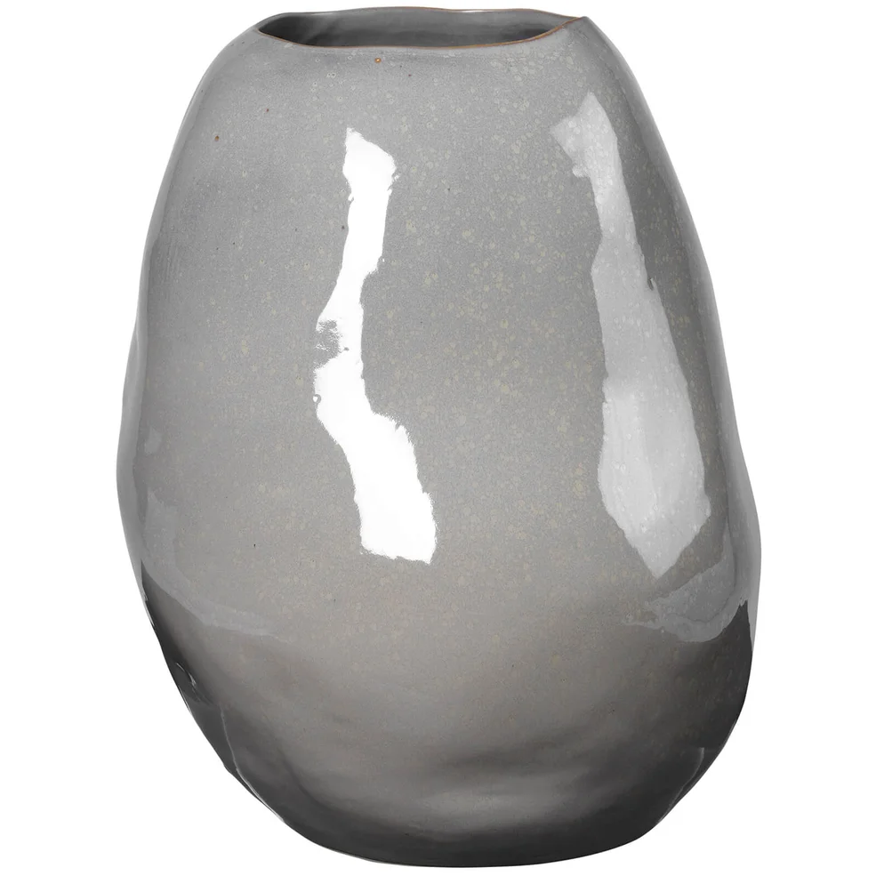 Broste Copenhagen Organic Vase - Grey Image 1
