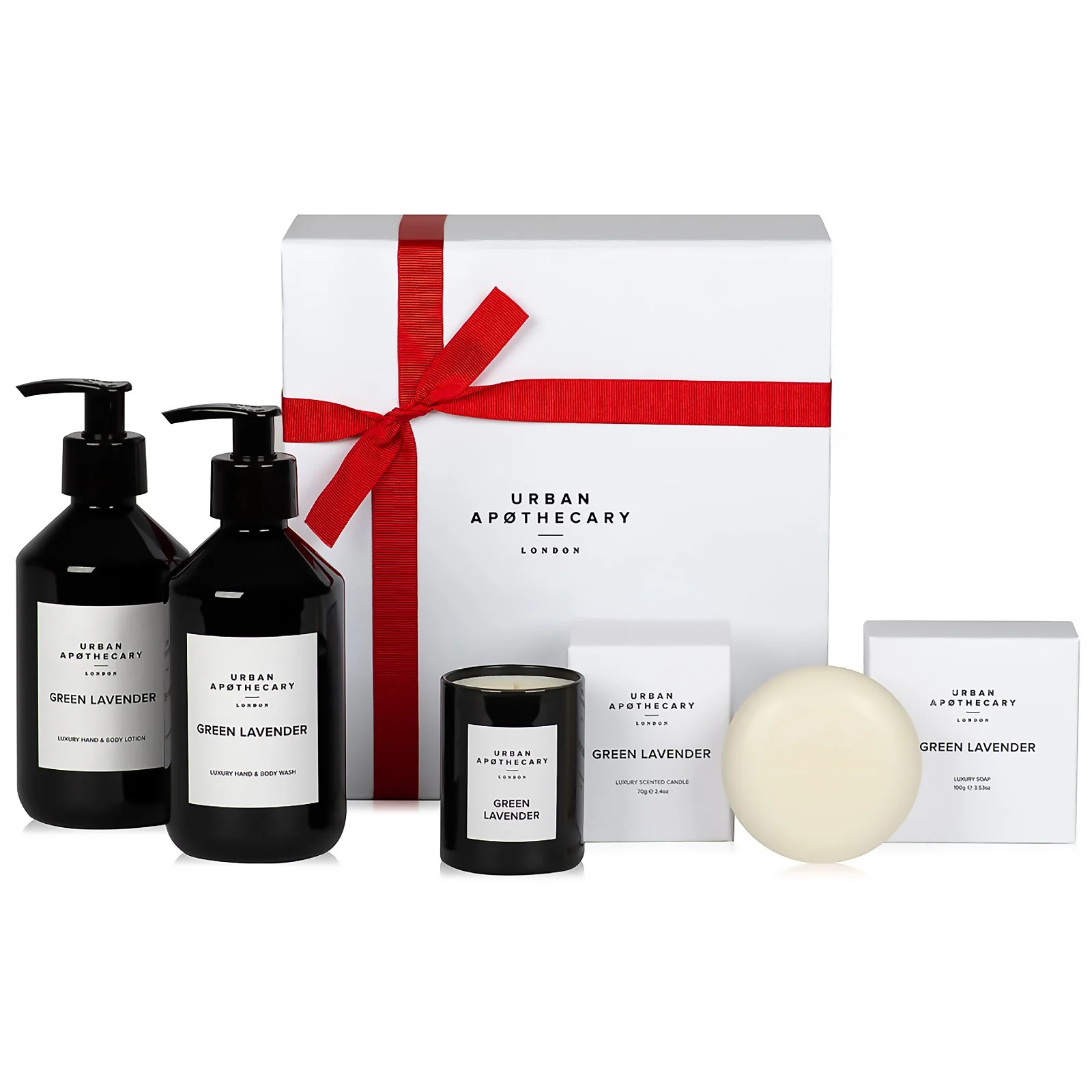 Urban Apothecary Green Lavender Luxury Bath and Body Gift Set (4 Pieces) Image 1