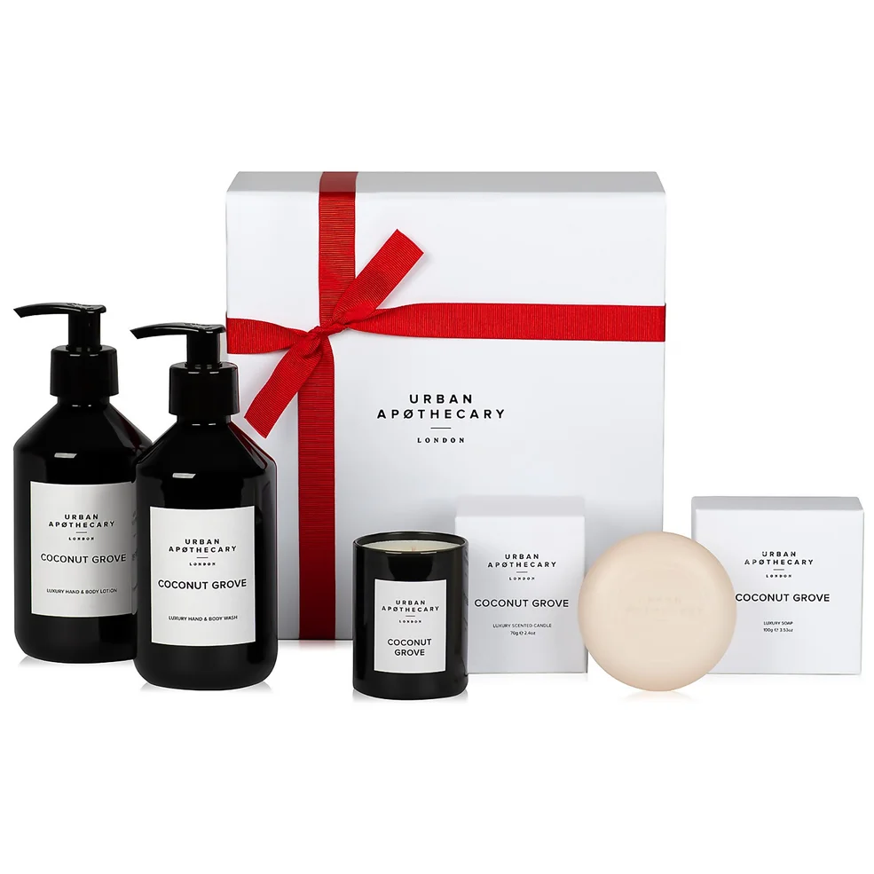 Urban Apothecary Coconut Grove Luxury Bath and Body Gift Set (4 Pieces) Image 1