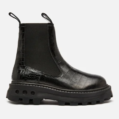 Simon Miller Women's Scrambler Chelsea Boots - Black Croc