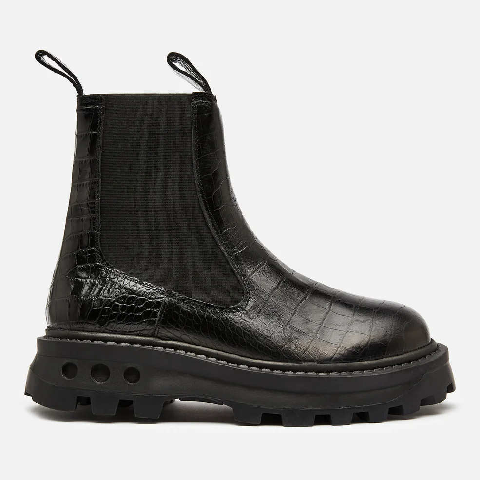 Simon Miller Women's Scrambler Chelsea Boots - Black Croc Image 1
