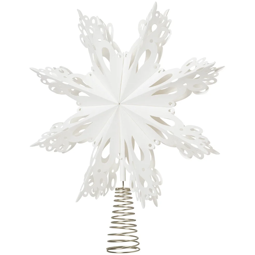 Broste Copenhagen Star Tree Topper - White Image 1