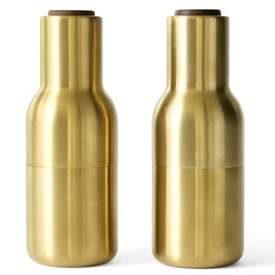 Audo Bottle Grinder - Brushed Brass - Set of 2