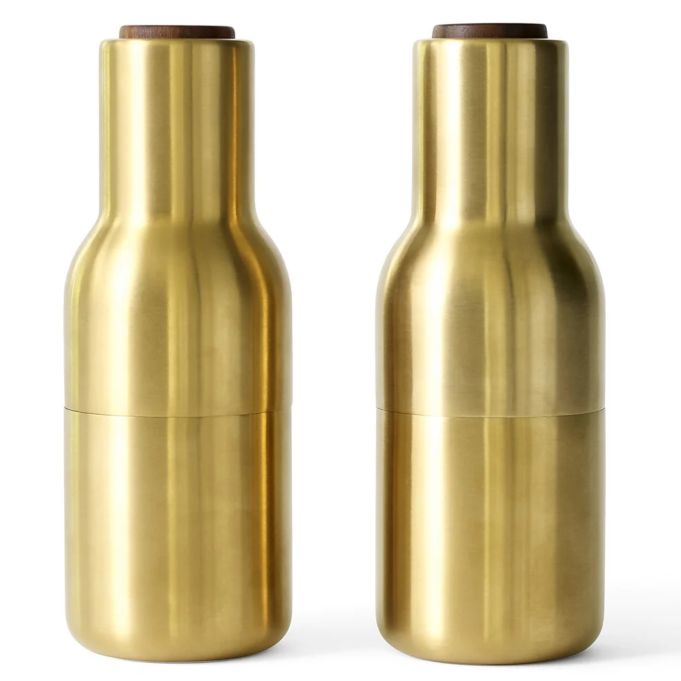 Audo Bottle Grinder - Brushed Brass - Set of 2 Image 1