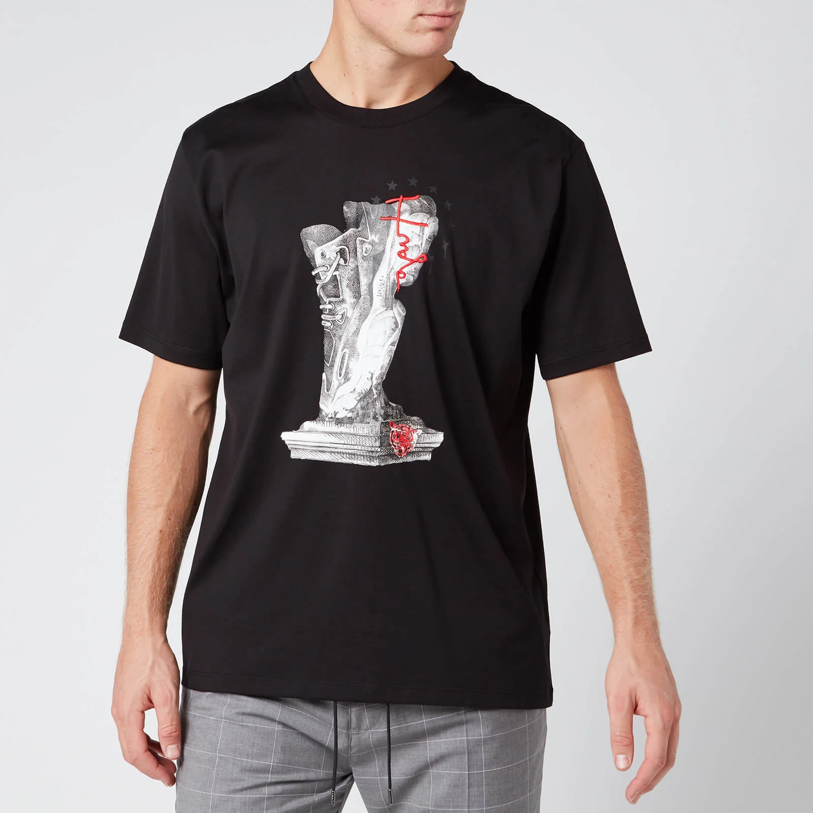 HUGO Men's Dneaker T-Shirt - Black Image 1