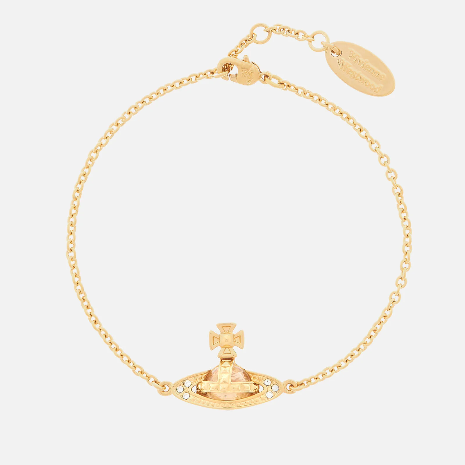 Vivienne Westwood Women's Pina Bas Relief Bracelet - Gold Crystal Image 1