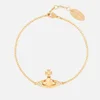 Vivienne Westwood Women's Pina Bas Relief Bracelet - Gold Crystal - Image 1