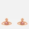 Vivienne Westwood Women's Nano Solitaire Earrings - Pink Gold Light Rose - Image 1