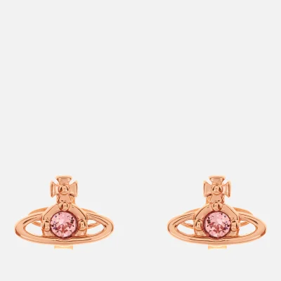 Vivienne Westwood Women's Nano Solitaire Earrings - Pink Gold Light Rose