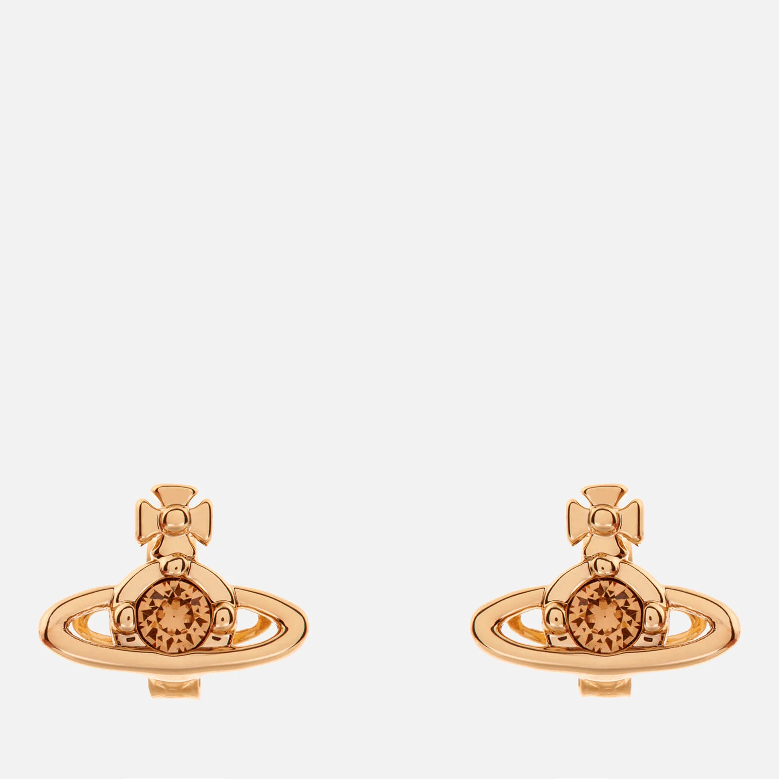 Vivienne Westwood Women's Nano Solitaire Earrings - Gold Light Colorado Topaz Image 1