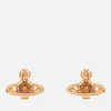 Vivienne Westwood Women's Nano Solitaire Earrings - Gold Light Colorado Topaz - Image 1