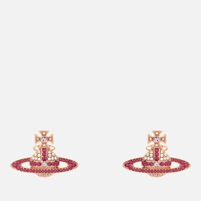 Vivienne Westwood Women's Kika Earrings - Pink Gold Crystal Fuchsia Violet