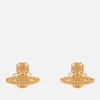 Vivienne Westwood Women's Romina Pave Orb Earrings - Gold Amber - Image 1