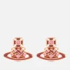 Vivienne Westwood Women's Rodica Bas Relief Earrings - Pink Gold Light Rose Pink Rose - Image 1