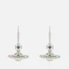 Vivienne Westwood Women's Claretta Orb Earrings - Rhodium Multi Blue Crystal - Image 1