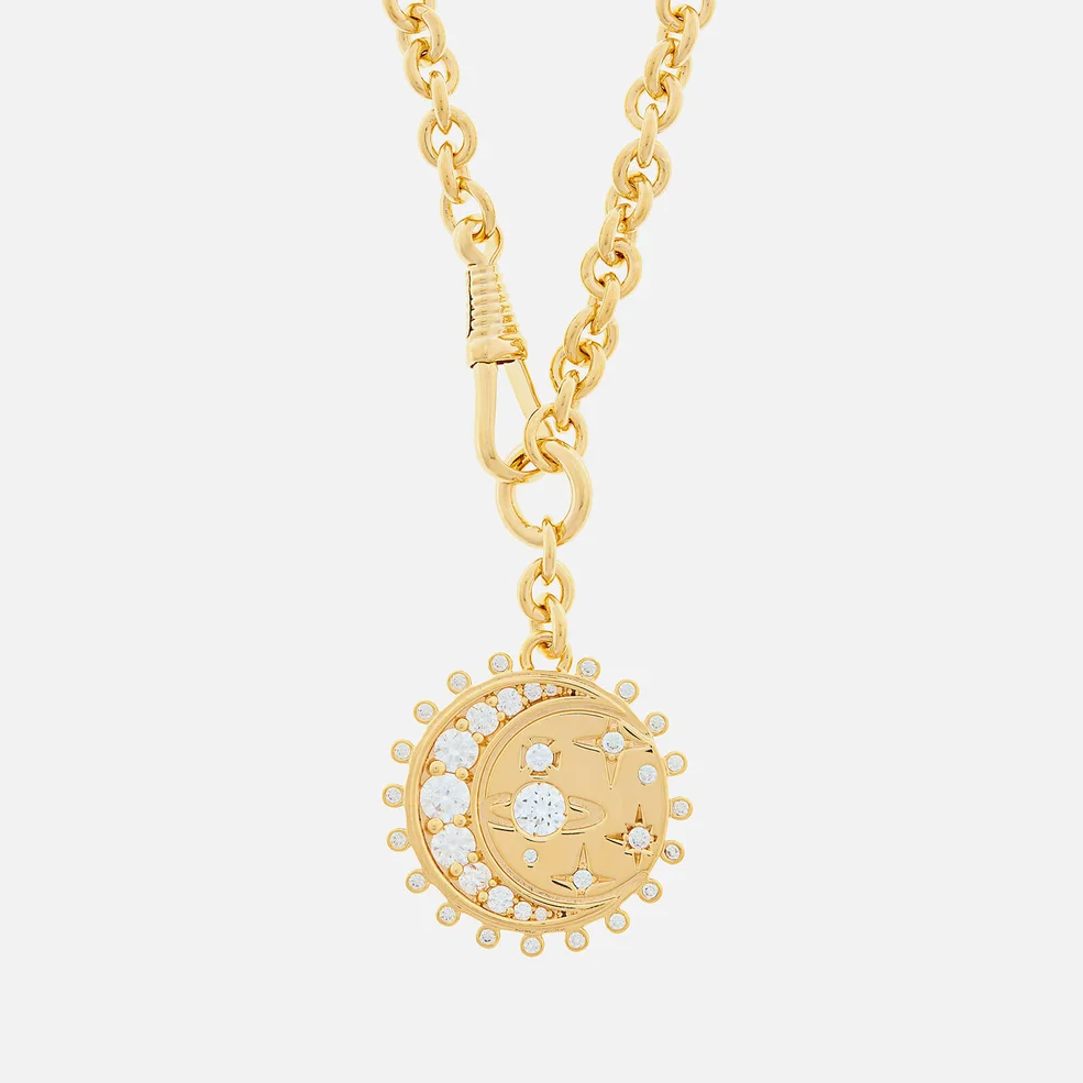 Vivienne Westwood Women's Dorina Medal Pendant - Gold White Image 1