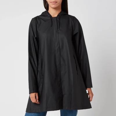Rains A-line Jacket - Black (DONOTUSE)
