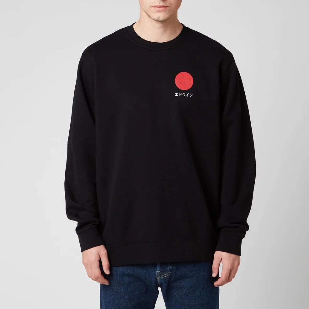 Edwin Men's Japanese Sun Sweatshirt - Black Image 1