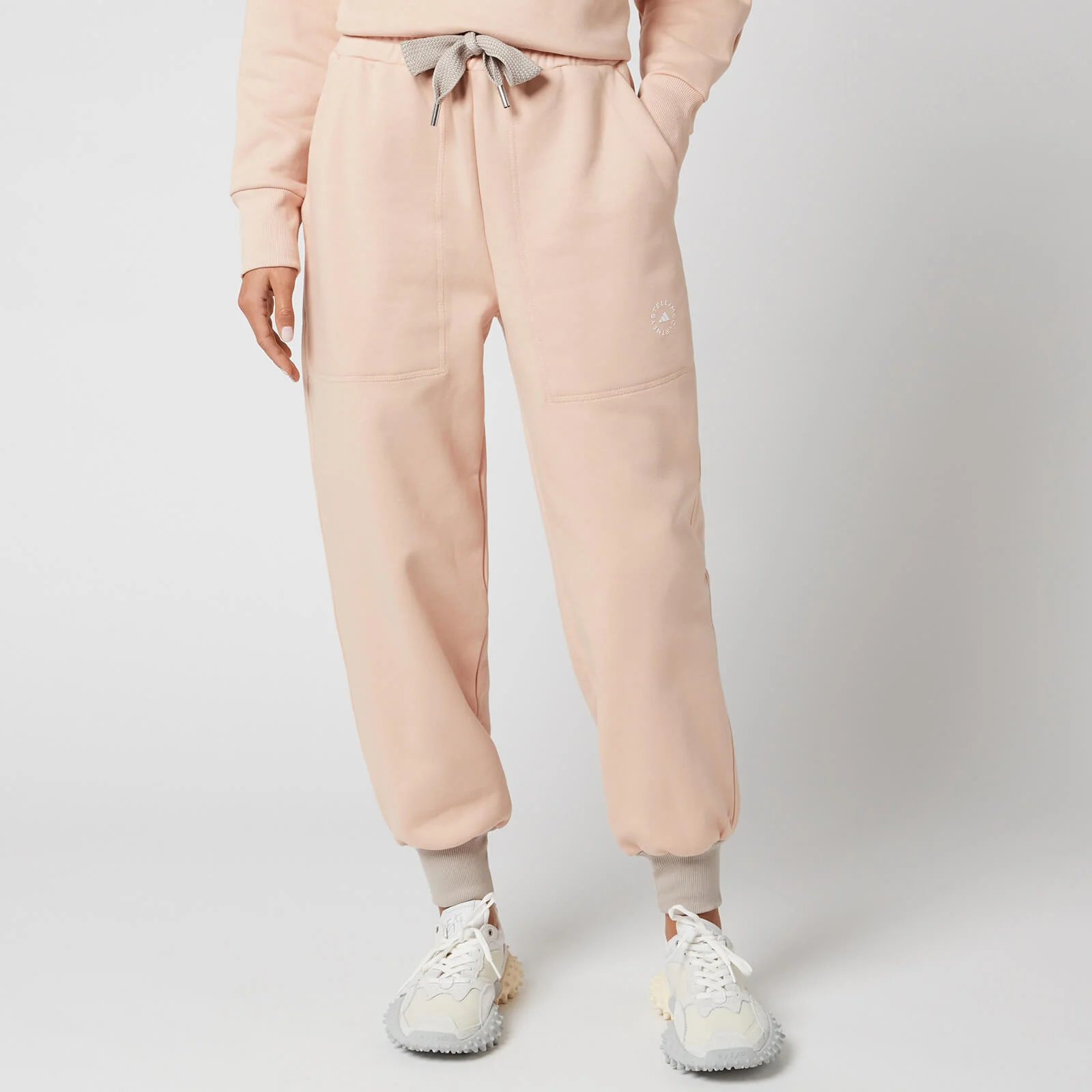 adidas by Stella McCartney Women's Sweatpants - Soft Powder/Light Brown Image 1