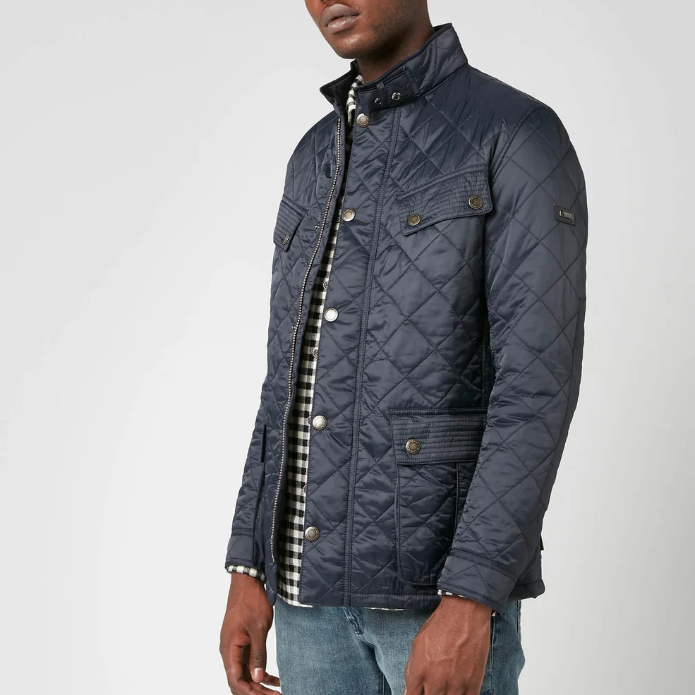 Barbour International Men's Ariel Profile Quilt Jacket - Navy Image 1