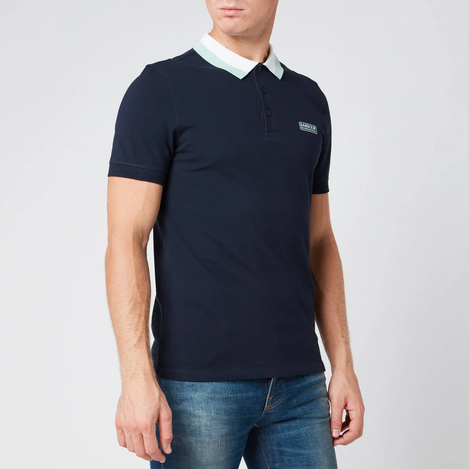 Barbour International Men's Ampere Polo Shirt - International Navy Image 1